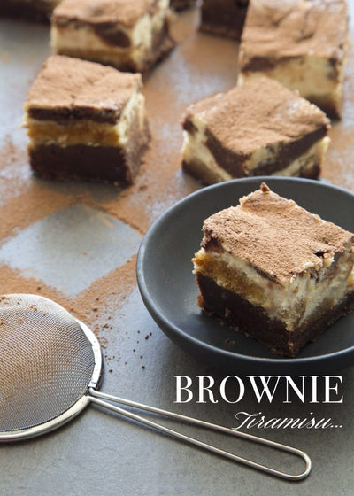 Brownie façon tiramisu