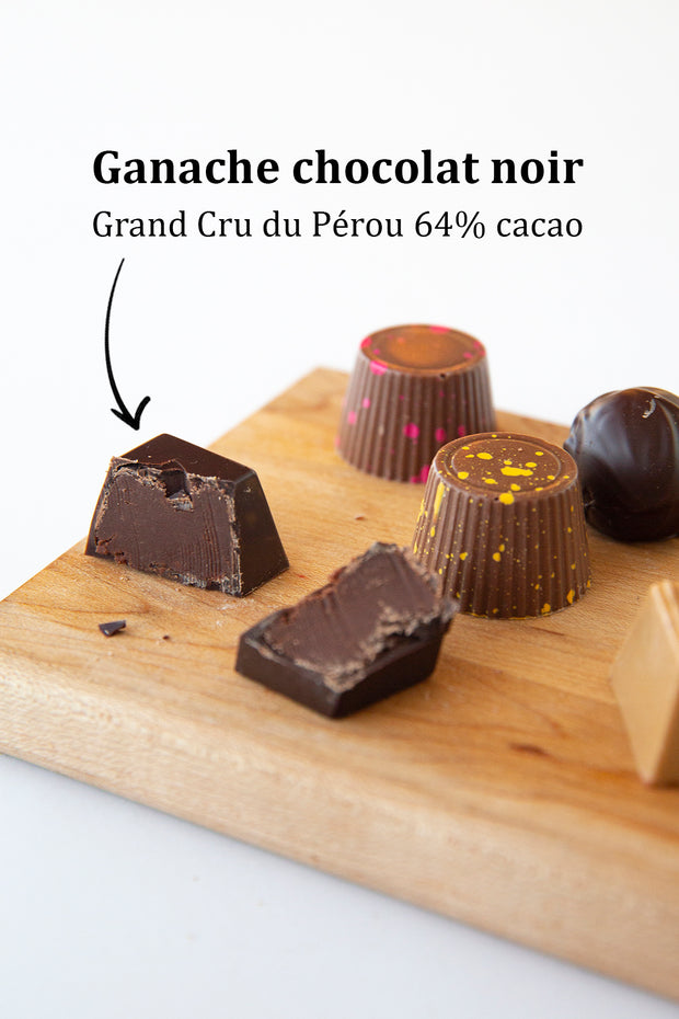 Box of 9 chocolate bonbons - Holiday edition 