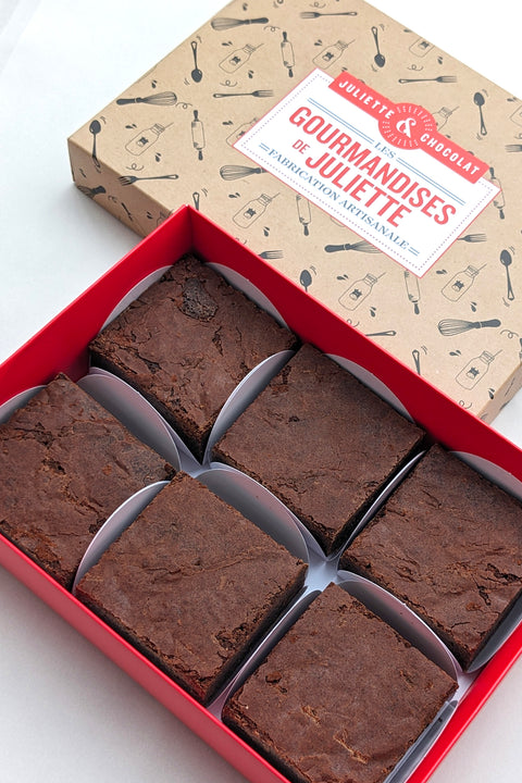 The gift box of 6 Intense Brownies 