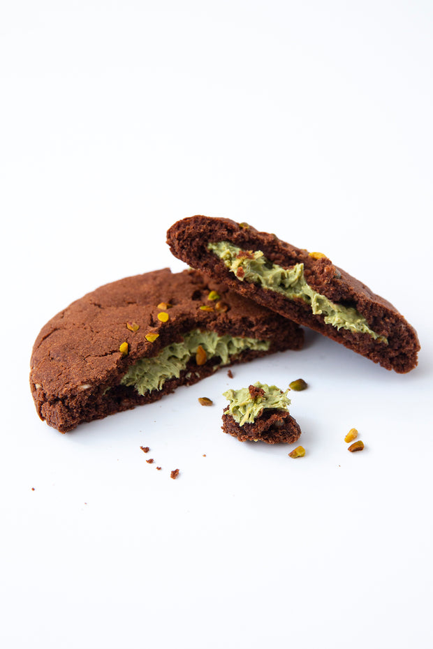 The Monster Cookie The Hulkookie - dark chocolate and creamy/crunchy pistachio heart)