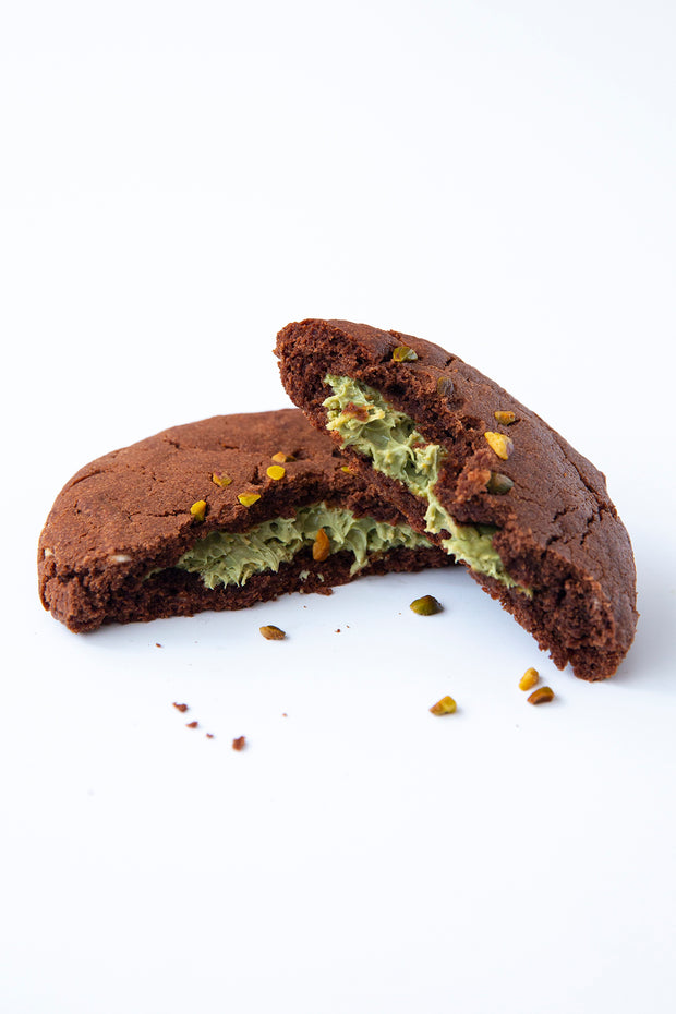 The Monster Cookie The Hulkookie - dark chocolate and creamy/crunchy pistachio heart)