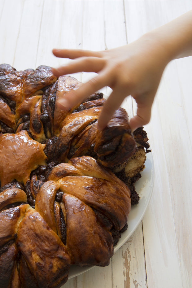 La boite à pâtisserie de Juliette no1 – brioche tressée chocolat-noisette