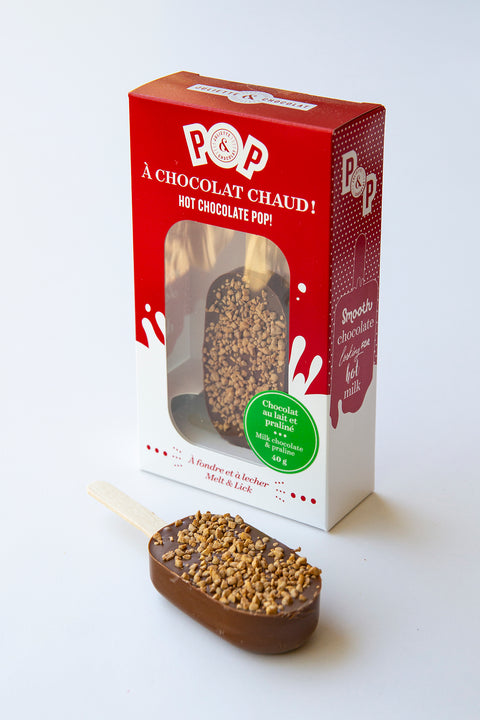 Milk chocolate and praline - Hot Chocolate Pop