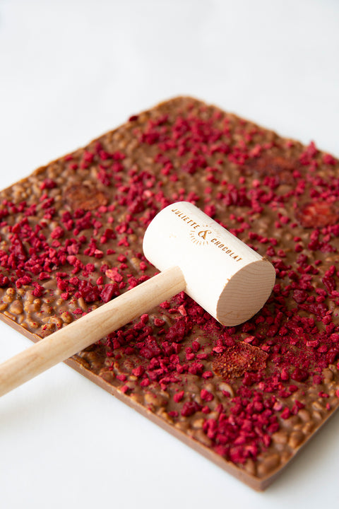 Grande tablette à casser - Chocolat au lait et fruits rouges