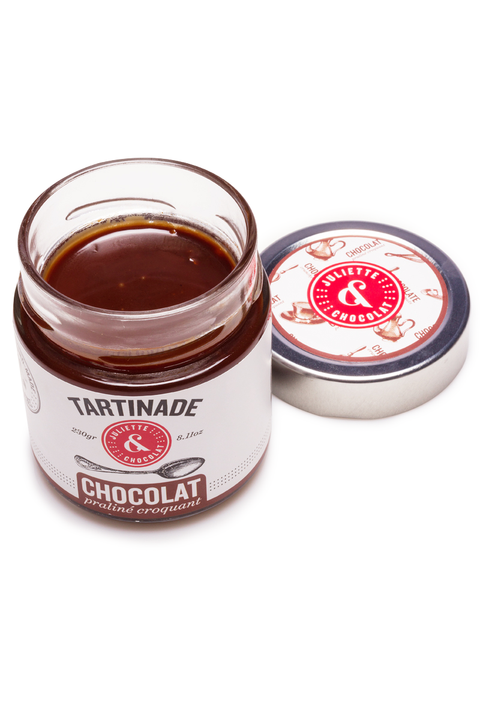 Tartinade Praliné croquant par Juliette & Chocolat