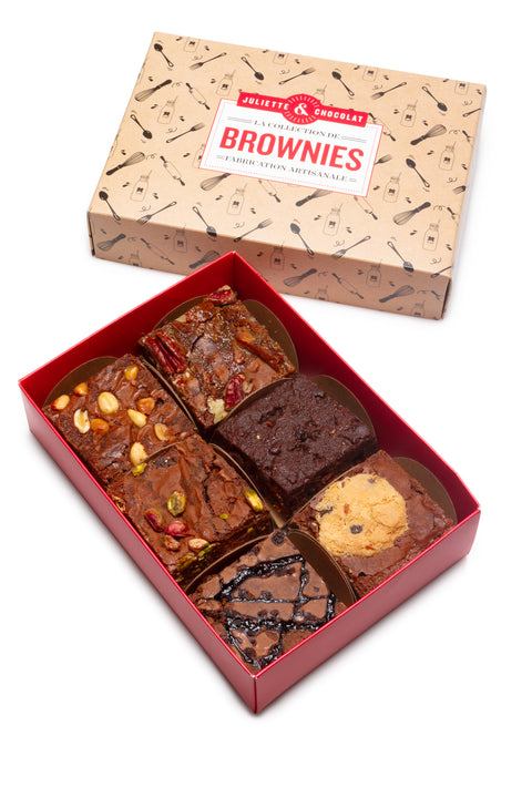 La Collection de 6 Brownies au choix Juliette & Chocolat