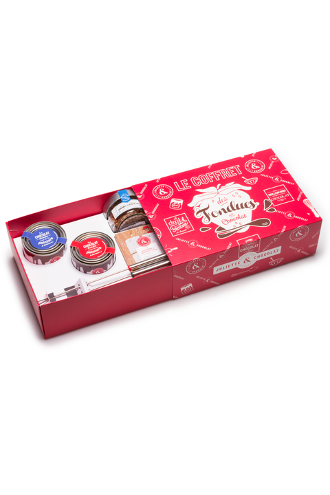 Le Coffret Cadeau des Accros à la Fondue au chocolat | Juliette & Chocolat