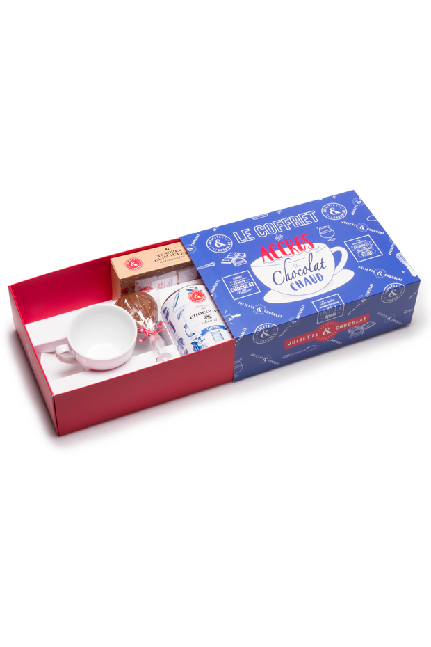 Le Coffret Cadeau des Accros au Chocolat chaud par Juliette & Chocolat