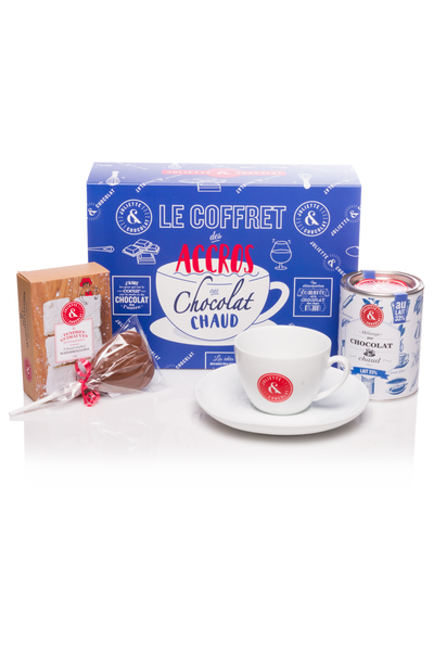 Le Coffret Cadeau des Accros au Chocolat chaud par Juliette & Chocolat