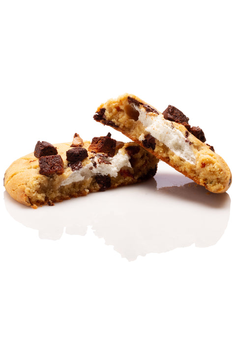 Le "biscuit Monstre" L’Abominable Cookie des Neiges (brownie, chocolat et guimauves)