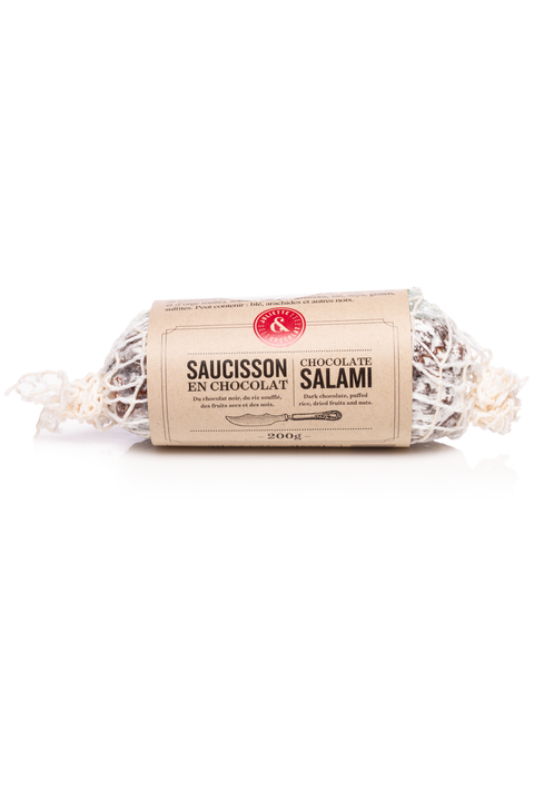 Saucisson en chocolat au riz soufflé
