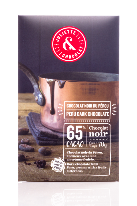 La tablette de chocolat noir du Pérou | Juliette & Chocolat
