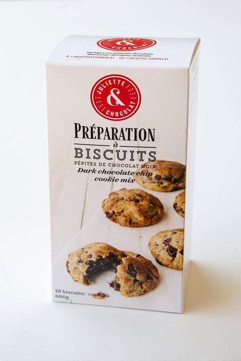Dark chocolate chip cookie mix
