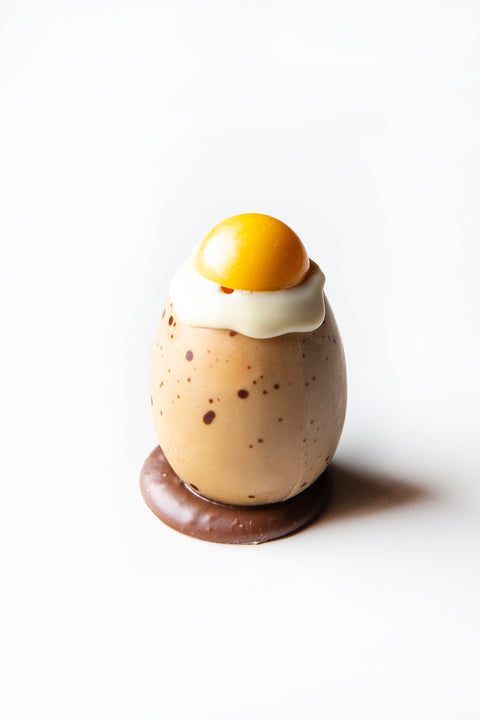 Oeuf Pâques chocolat blanc praliné spéculoos