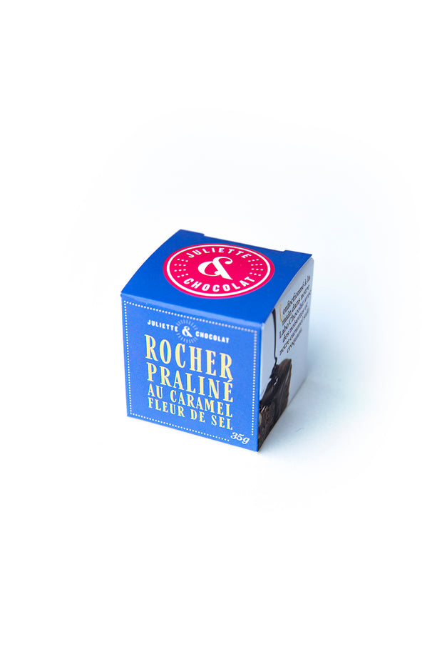 Rocher croustillant praliné au caramel fleur de sel