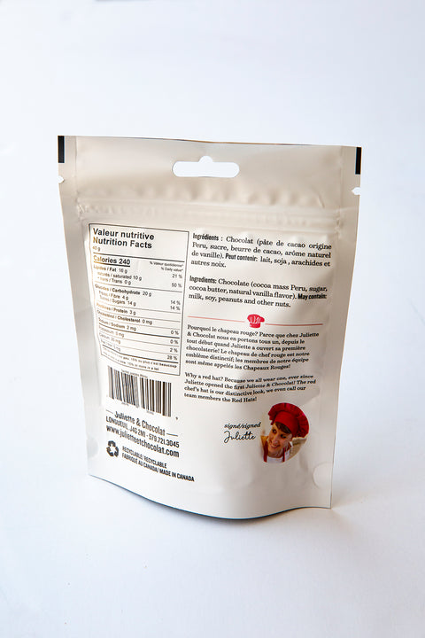 Pistoles de chocolat noir Pérou 64%